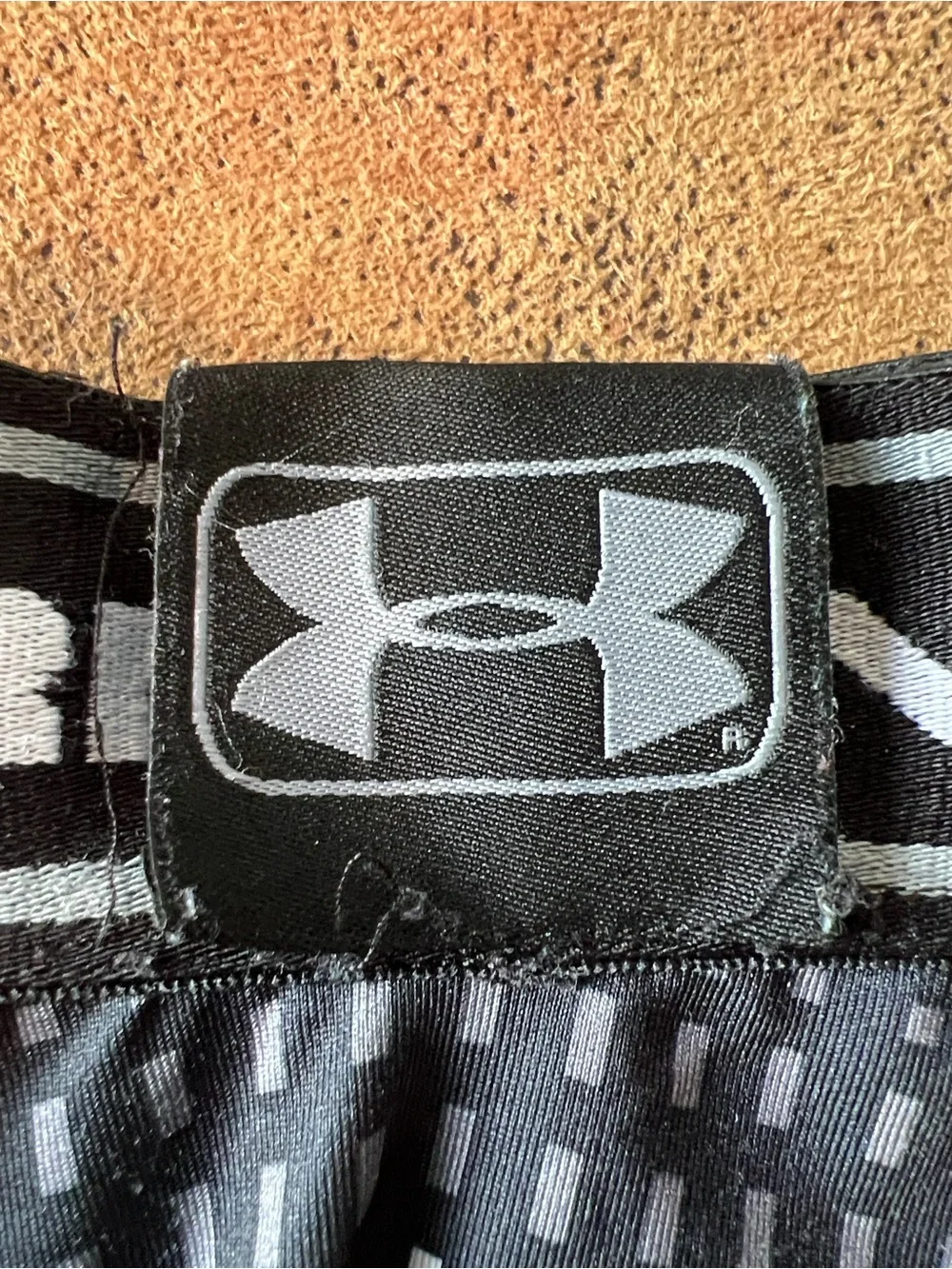 NWOT Under Armour Black Boxer Shorts with Red and White Dot Grid XL